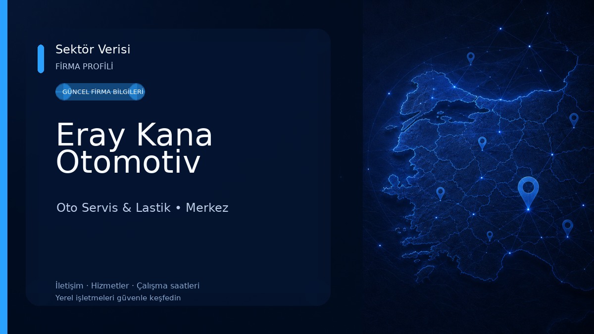 Eray Kana Otomotiv Oto Servis & Lastik