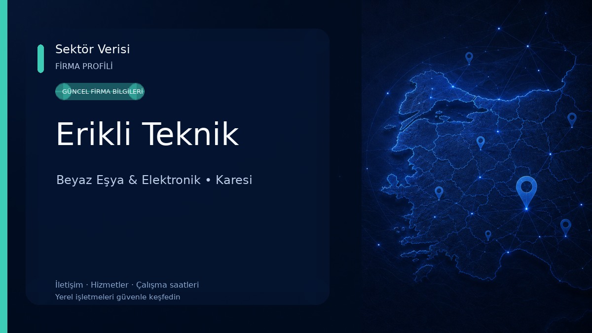 Erikli Teknik Beyaz Eşya & Elektronik