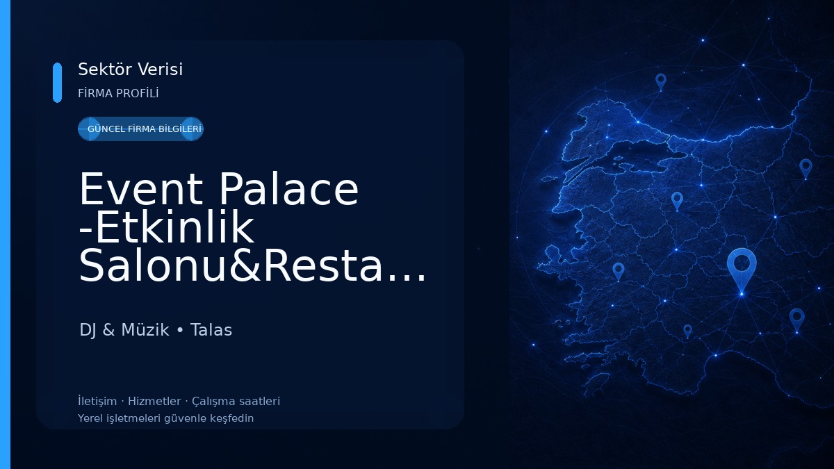 Event Palace -Etkinlik Salonu&Restaurant DJ & Müzik