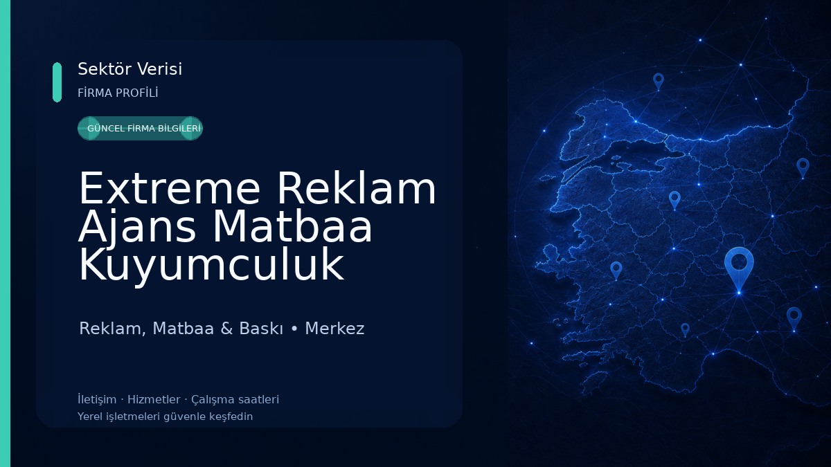 Extreme Reklam Ajans Matbaa Kuyumculuk San. ve Tic.Ltd.Şti. Reklam, Matbaa & Baskı