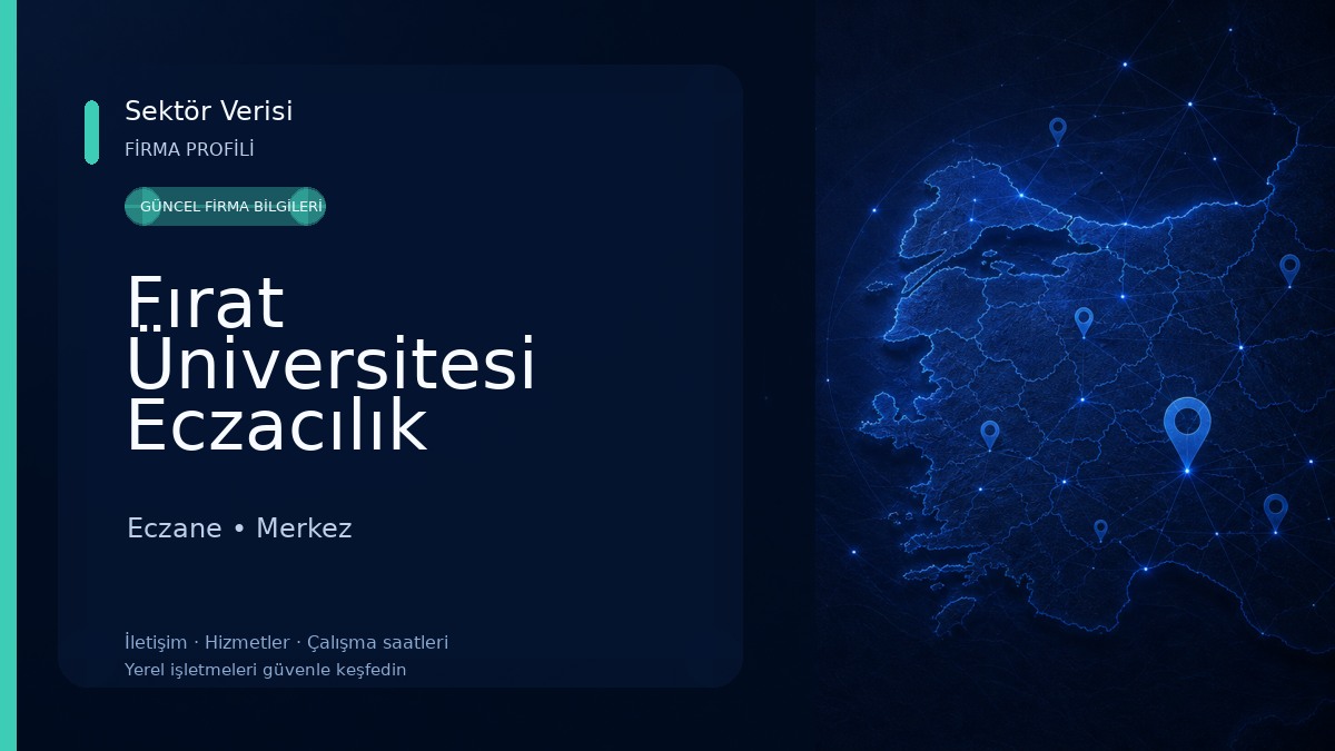 Fırat Üniversitesi Eczacılık Fakültesi Eczane