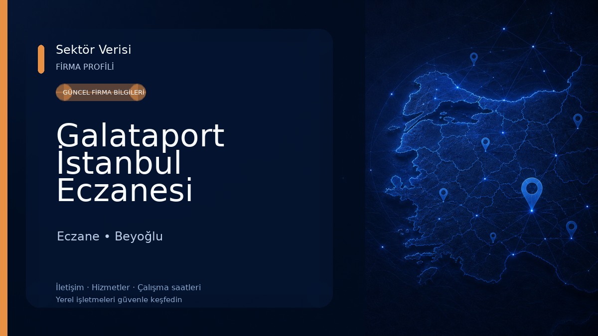 Galataport İstanbul Eczanesi Eczane