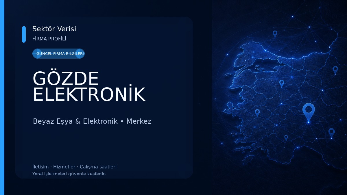 GÖZDE ELEKTRONİK Beyaz Eşya & Elektronik