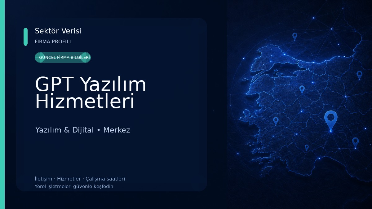 GPT Yazılım Hizmetleri Yazılım & Dijital