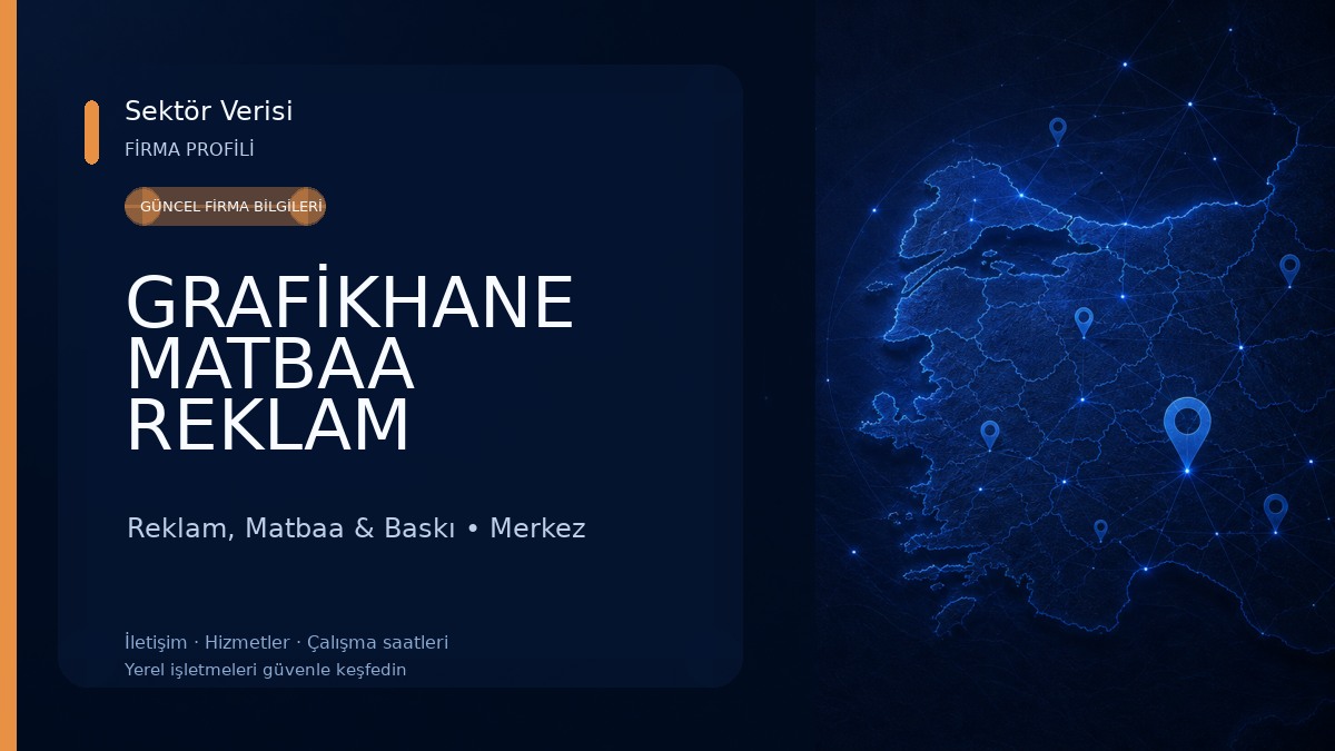 GRAFİKHANE MATBAA REKLAM PROMOSYON VE ORGANİZASYON Reklam, Matbaa & Baskı