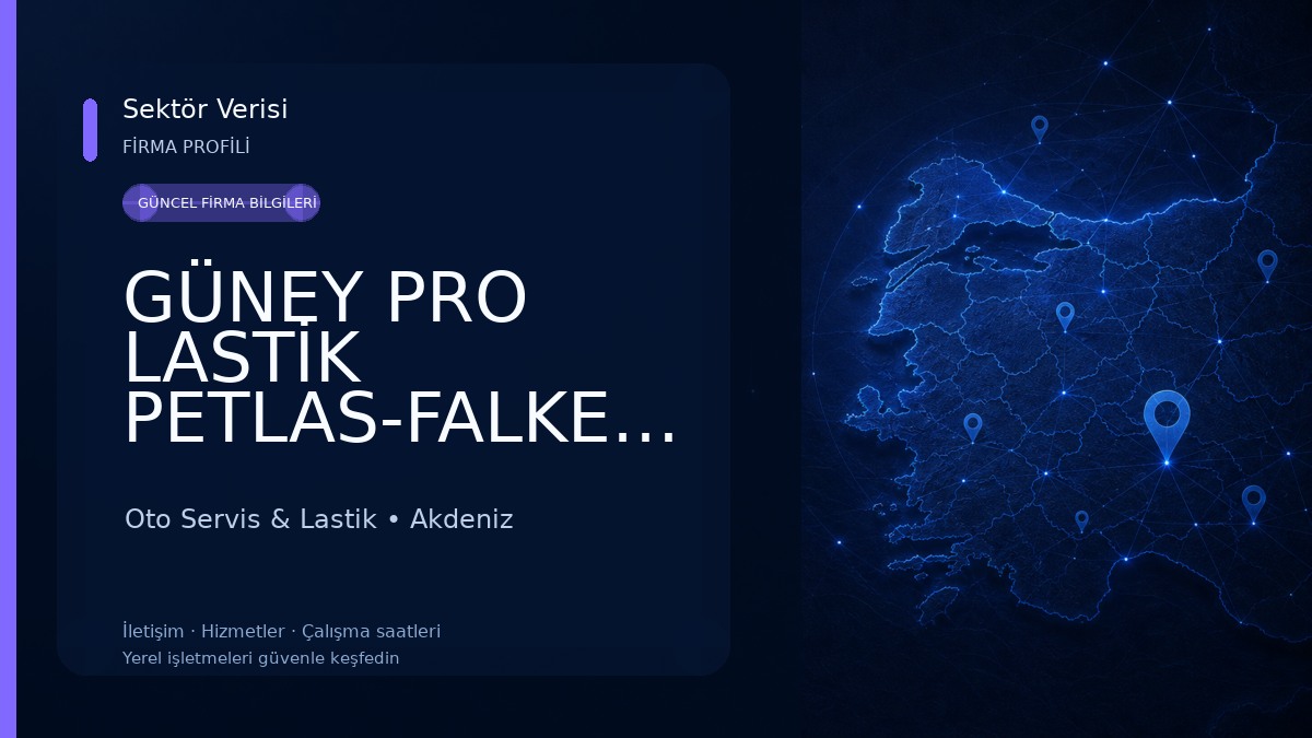 GÜNEY PRO LASTİK PETLAS-FALKEN-BOSCH AKÜ Oto Servis & Lastik