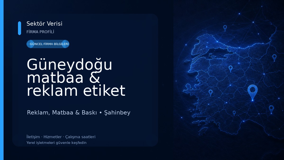 Güneydoğu matbaa & reklam etiket ambalaj& digital baski Reklam, Matbaa & Baskı
