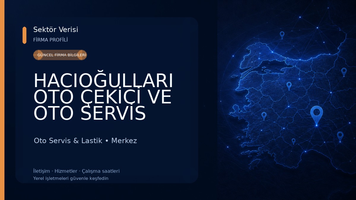 HACIOĞULLARI OTO ÇEKİCİ VE OTO SERVİS Oto Servis & Lastik
