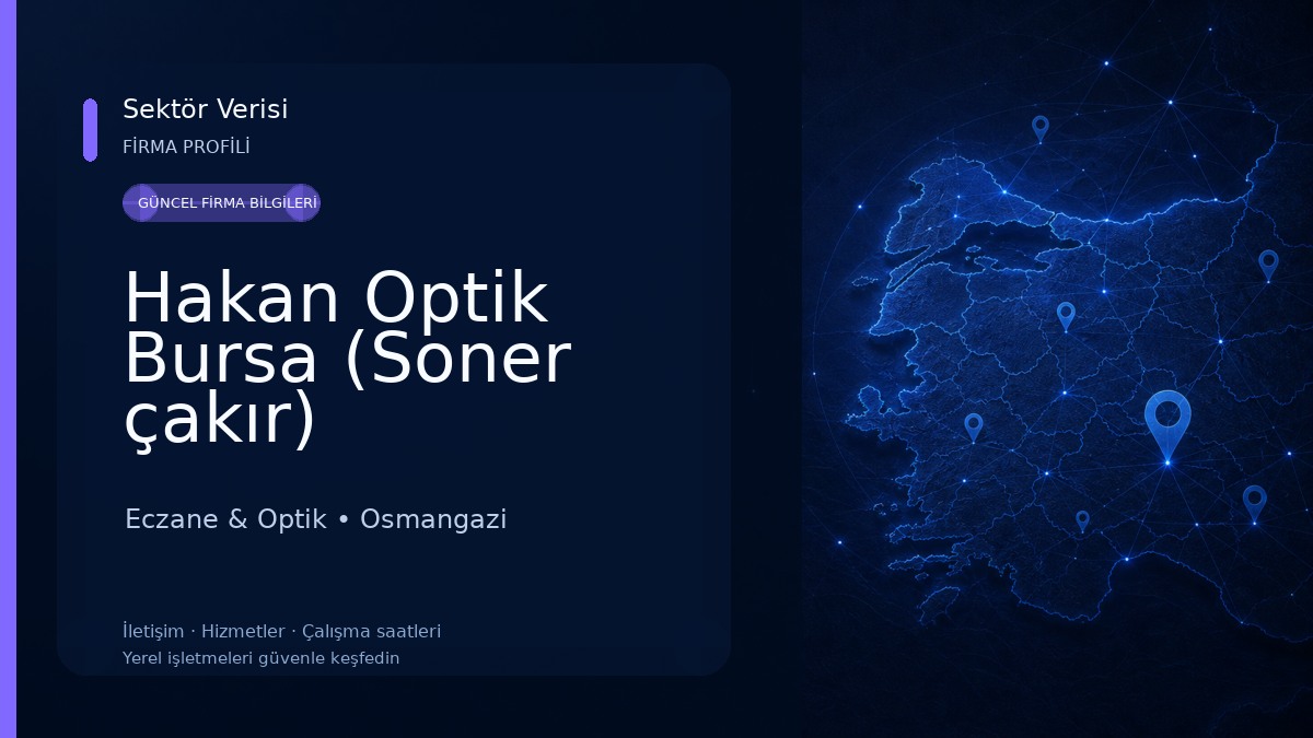 Hakan Optik Bursa (Soner çakır) Eczane & Optik