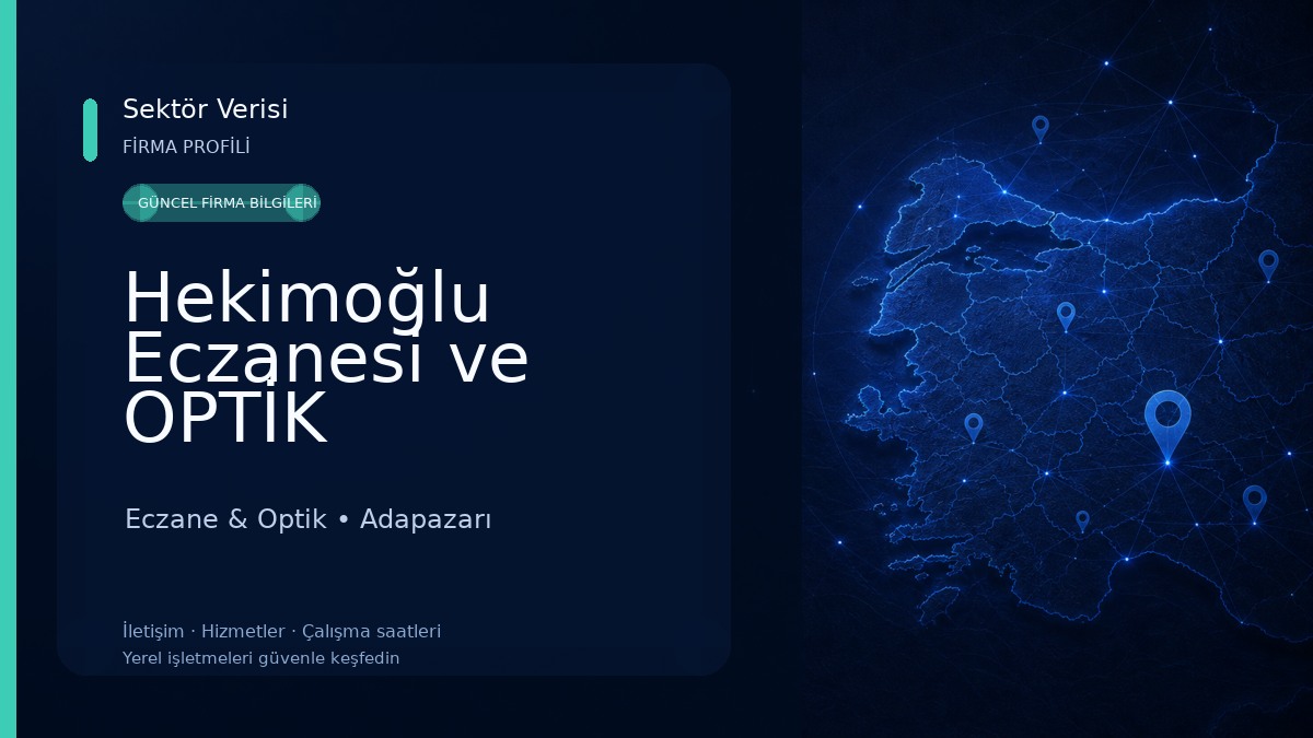 Hekimoğlu Eczanesi ve OPTİK Eczane & Optik