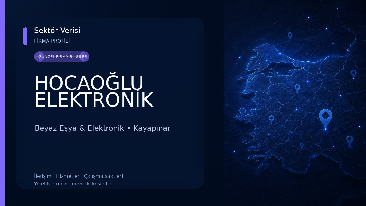 HOCAOĞLU ELEKTRONİK Beyaz Eşya & Elektronik