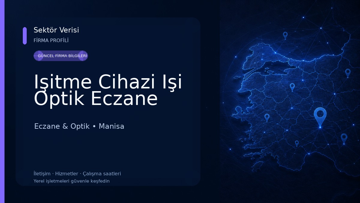 Işitme Cihazi Işi Optik Eczane Eczane & Optik