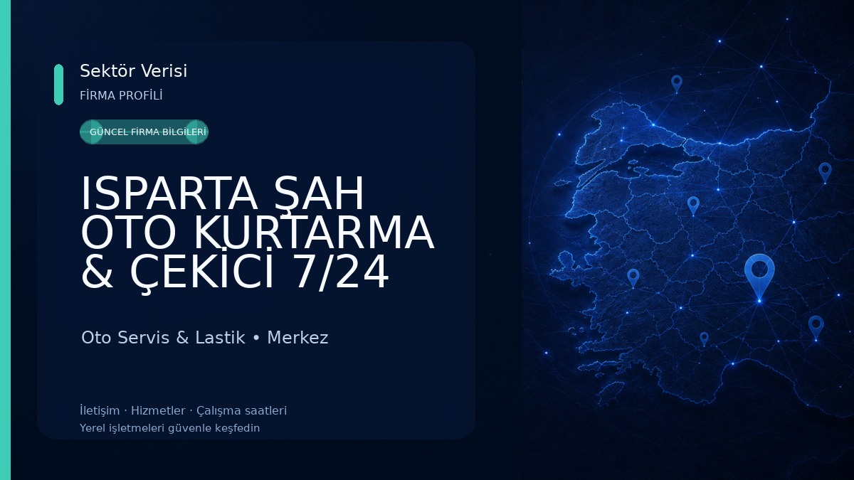 ISPARTA ŞAH OTO KURTARMA & ÇEKİCİ 7/24 YOL YARDIM Oto Servis & Lastik