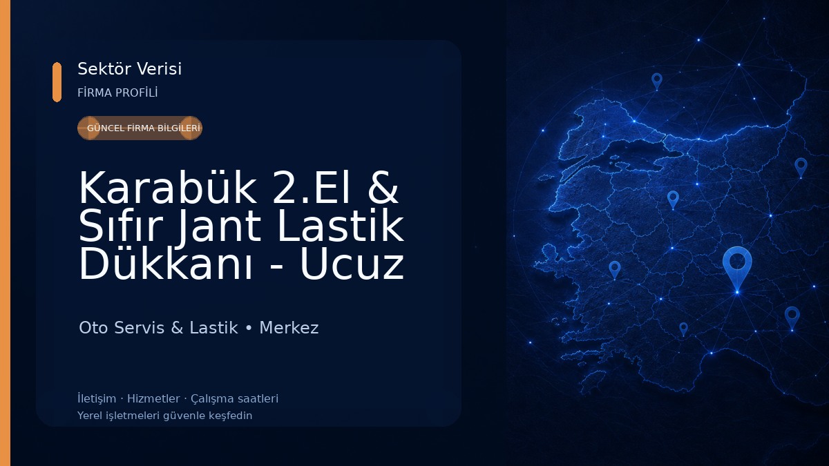 Karabük 2.El & Sıfır Jant Lastik Dükkanı - Ucuz Jant Lastik Oto Servis & Lastik