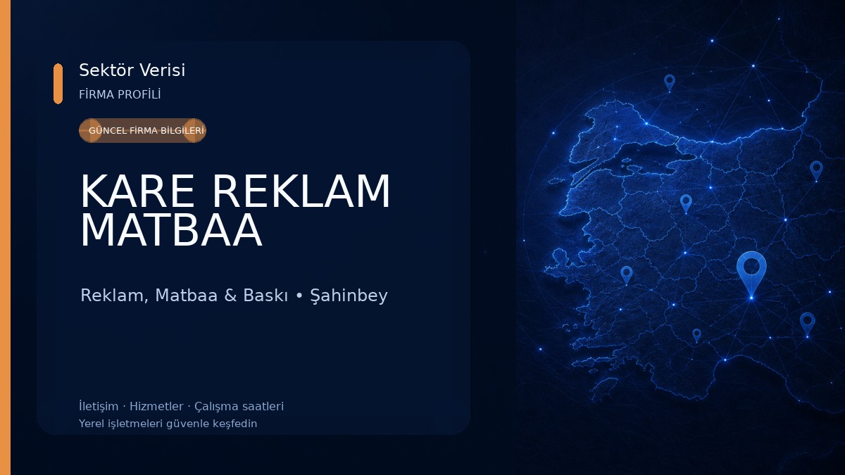 KARE REKLAM MATBAA Reklam, Matbaa & Baskı
