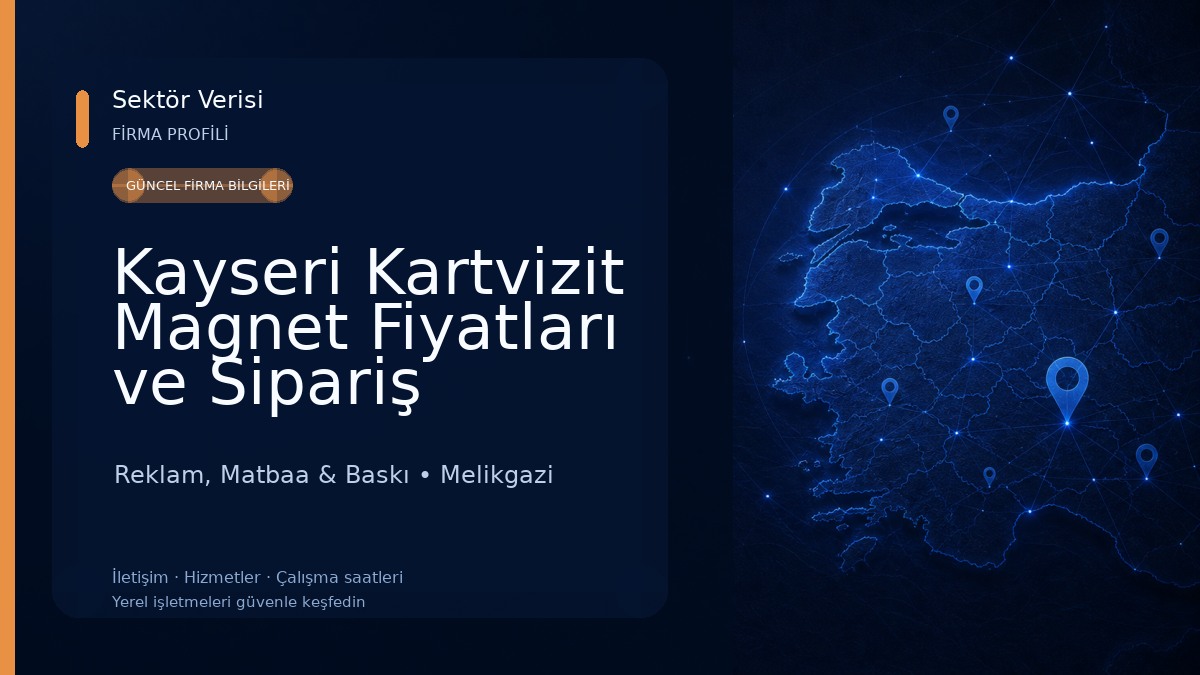 Kayseri Kartvizit Magnet Fiyatları ve Sipariş Reklam, Matbaa & Baskı