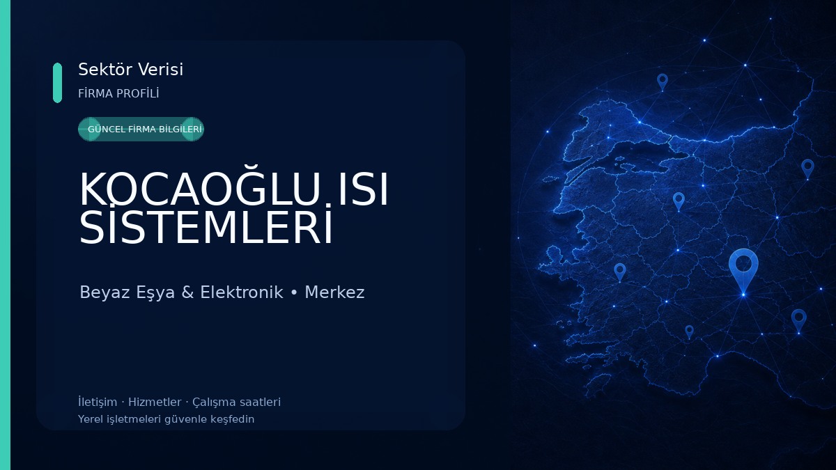 KOCAOĞLU ISI SİSTEMLERİ Beyaz Eşya & Elektronik