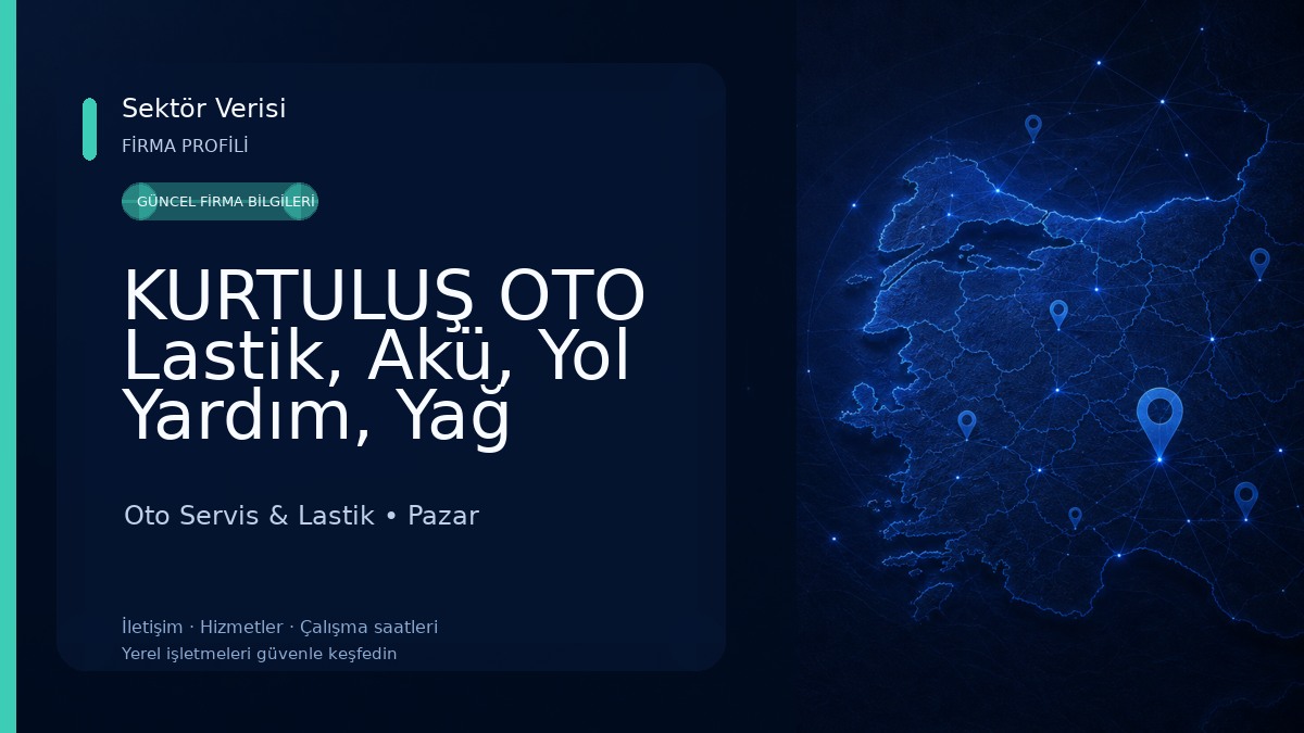 KURTULUŞ OTO Lastik, Akü, Yol Yardım, Yağ Bakımı Rize/Pazar Oto Servis & Lastik
