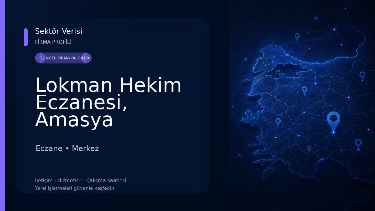 Lokman Hekim Eczanesi, Amasya Eczane