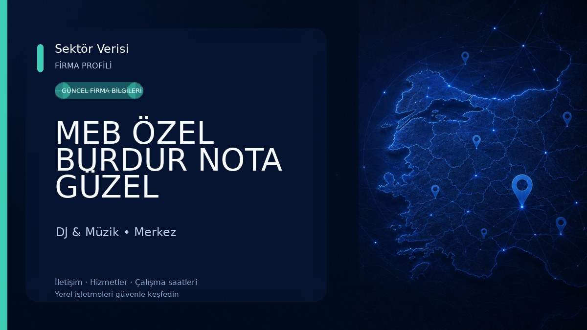 MEB ÖZEL BURDUR NOTA GÜZEL SANATLAR AKADEMİSİ DJ & Müzik