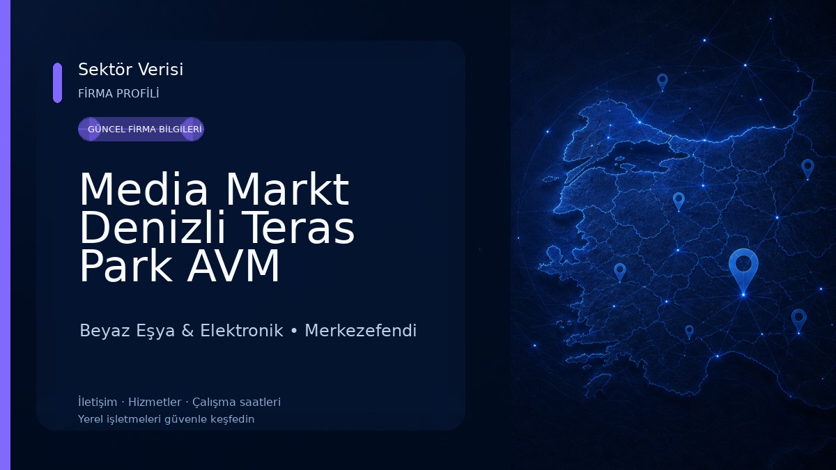 Media Markt Denizli Teras Park AVM Beyaz Eşya & Elektronik