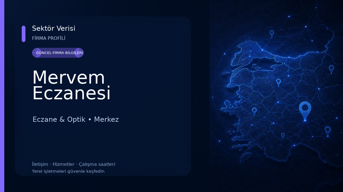 Mervem Eczanesi Eczane & Optik