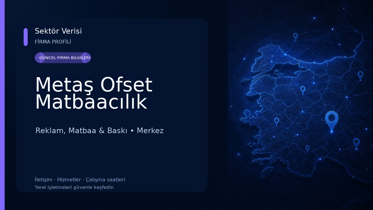 Metaş Ofset Matbaacılık Reklam, Matbaa & Baskı