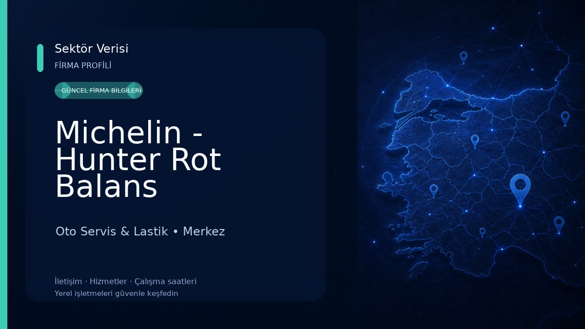 Michelin - Hunter Rot Balans Euromaster Oto Servis & Lastik