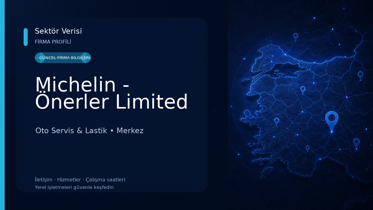 Michelin - Önerler Limited Oto Servis & Lastik