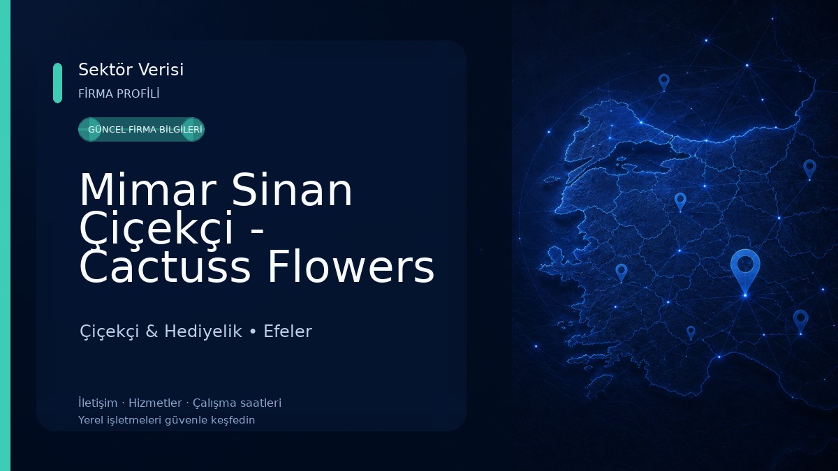 Mimar Sinan Çiçekçi - Cactuss Flowers