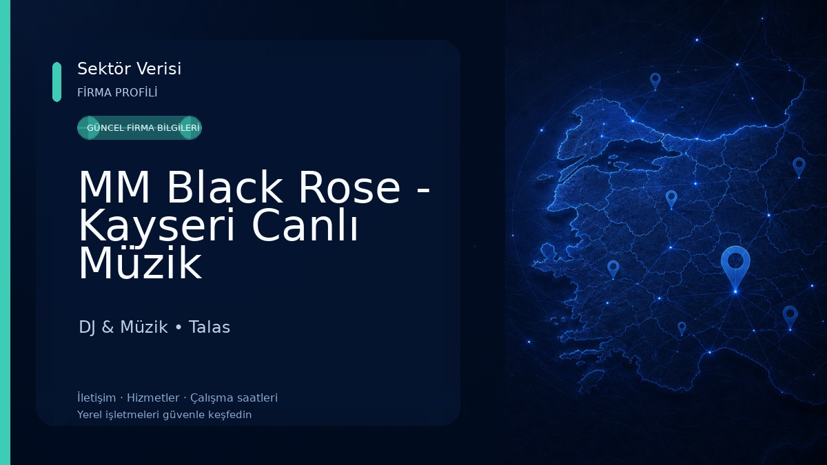 MM Black Rose - Kayseri Canlı Müzik DJ & Müzik