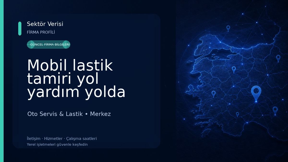 Mobil lastik tamiri yol yardım yolda lastik tamiri 