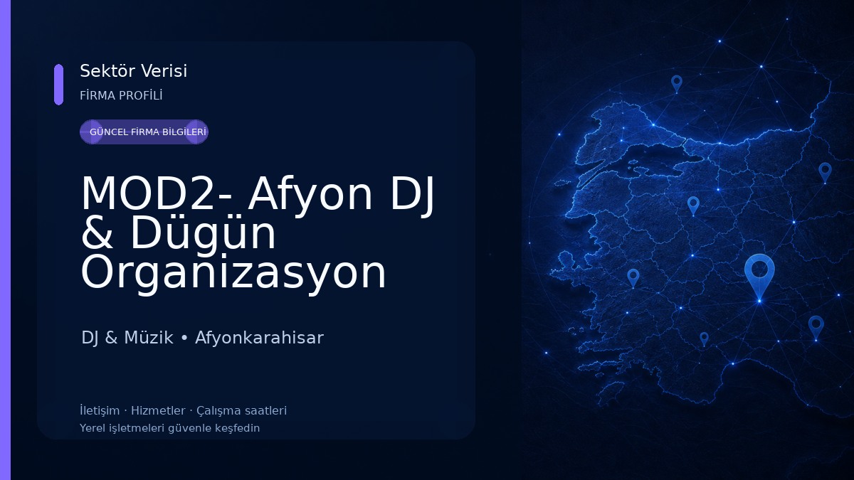 MOD2- Afyon DJ & Dügün Organizasyon 