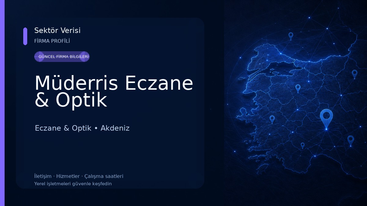 Müderris Eczane & Optik Eczane & Optik