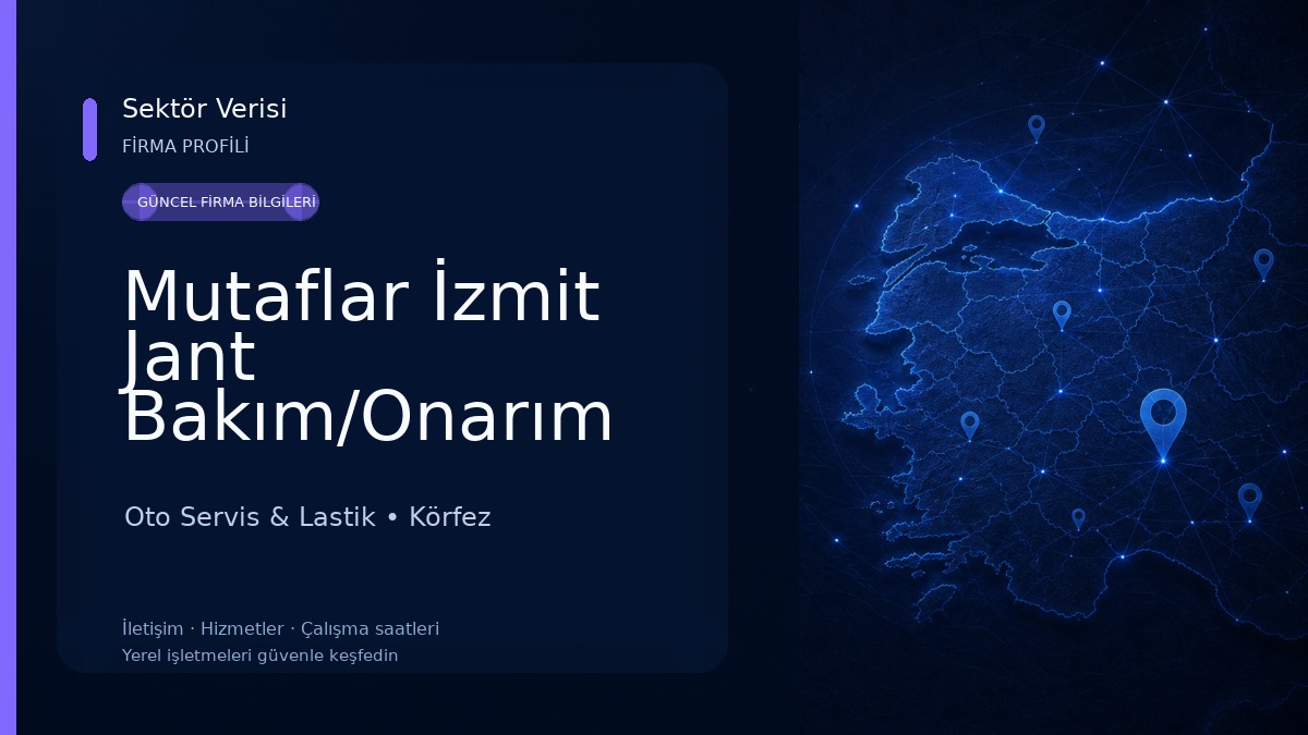 Mutaflar İzmit Jant Bakım/Onarım İşlemleri - Elektrostatik Jant Boyama - Jant Cnc - Jant Düzeltme - İzmit Jant boyama/kumlama Oto Servis & Lastik
