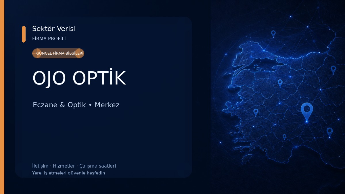 OJO OPTİK Eczane & Optik