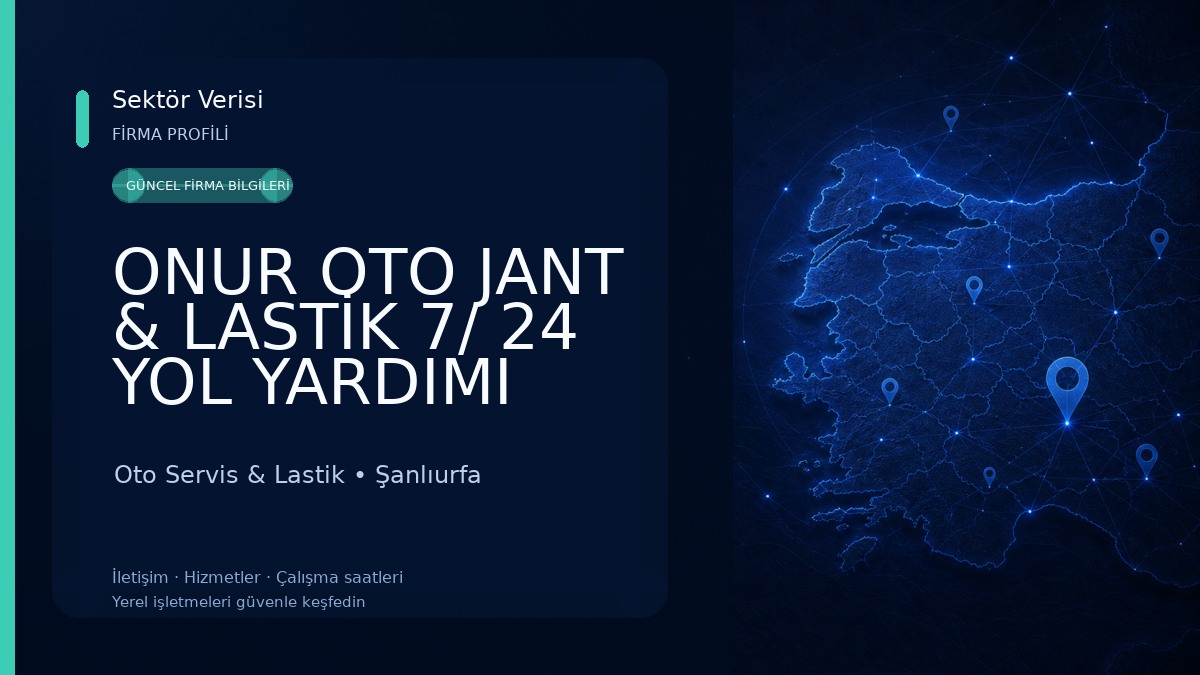 ONUR OTO JANT & LASTİK 7/ 24 YOL YARDIMI Oto Servis & Lastik