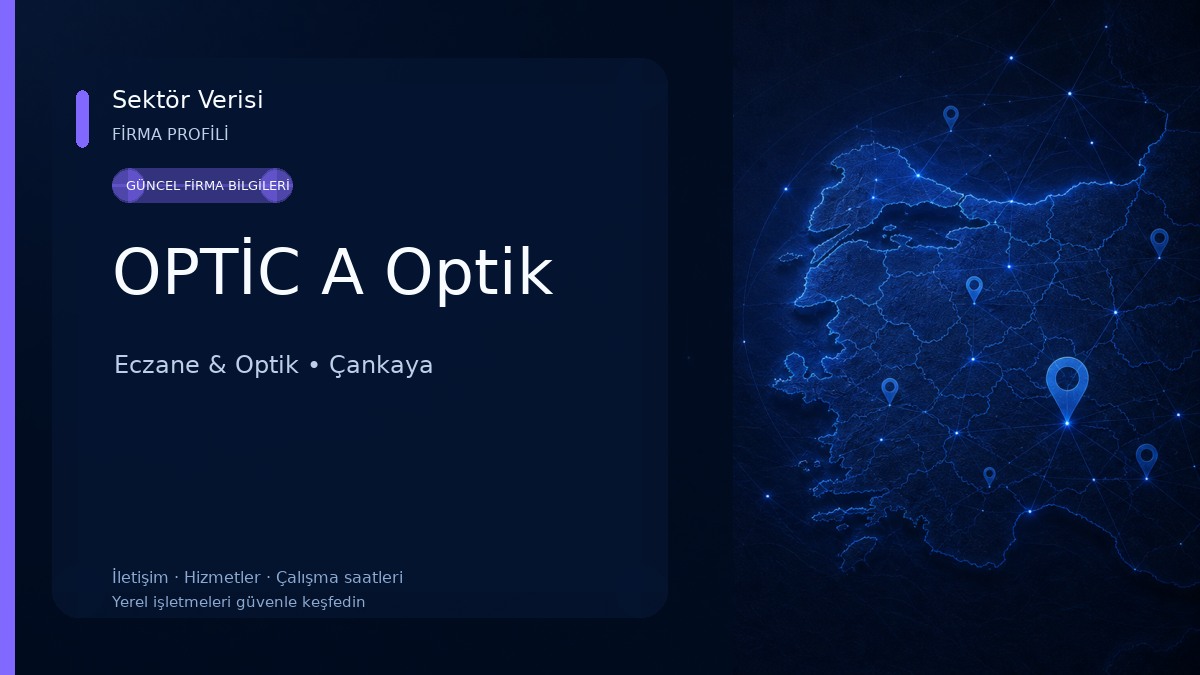 OPTİC A Optik Eczane & Optik