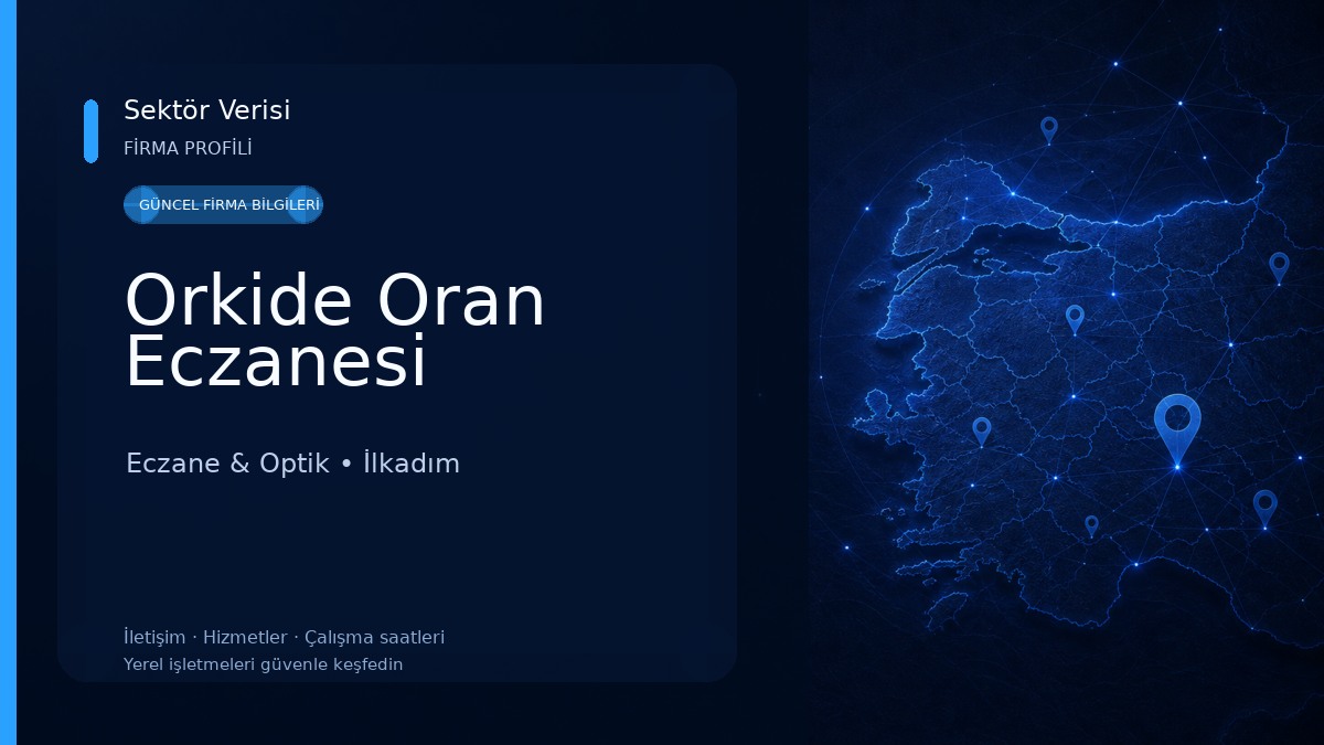 Orkide Oran Eczanesi Eczane & Optik