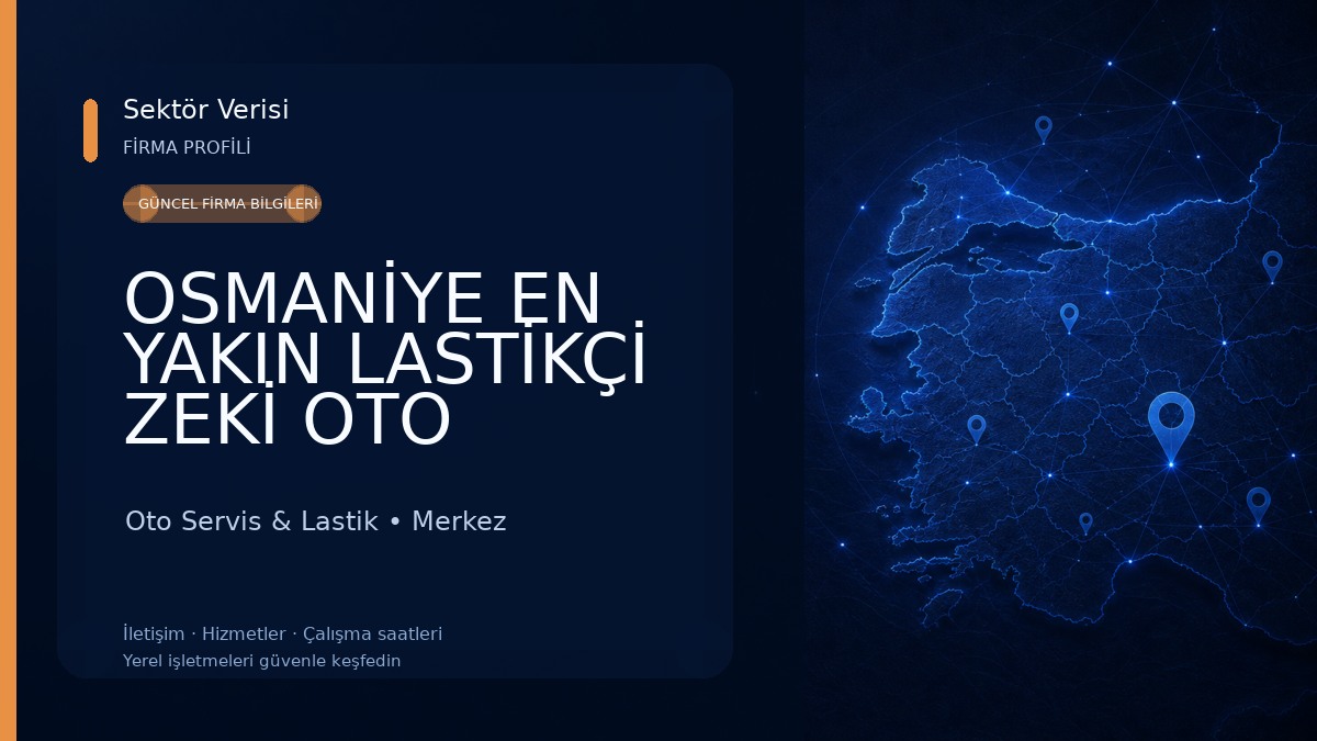 OSMANİYE EN YAKIN LASTİKÇİ ZEKİ OTO LASTİK Oto Servis & Lastik