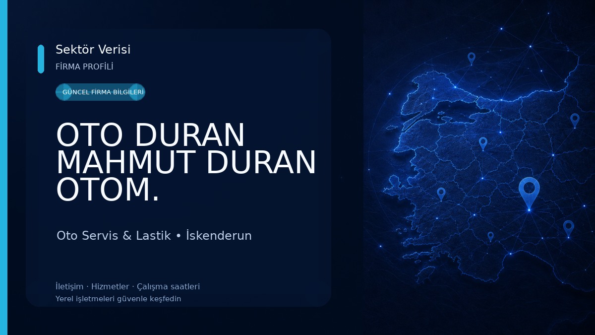 OTO DURAN MAHMUT DURAN OTOM. İSKENDERUN ŞUBE LASSA BRiDGESTONE LASTİK BAYİSİ Oto Servis & Lastik