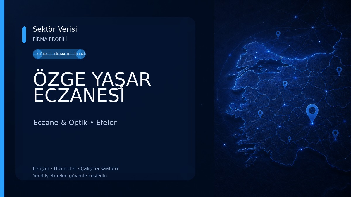 ÖZGE YAŞAR ECZANESİ Eczane & Optik