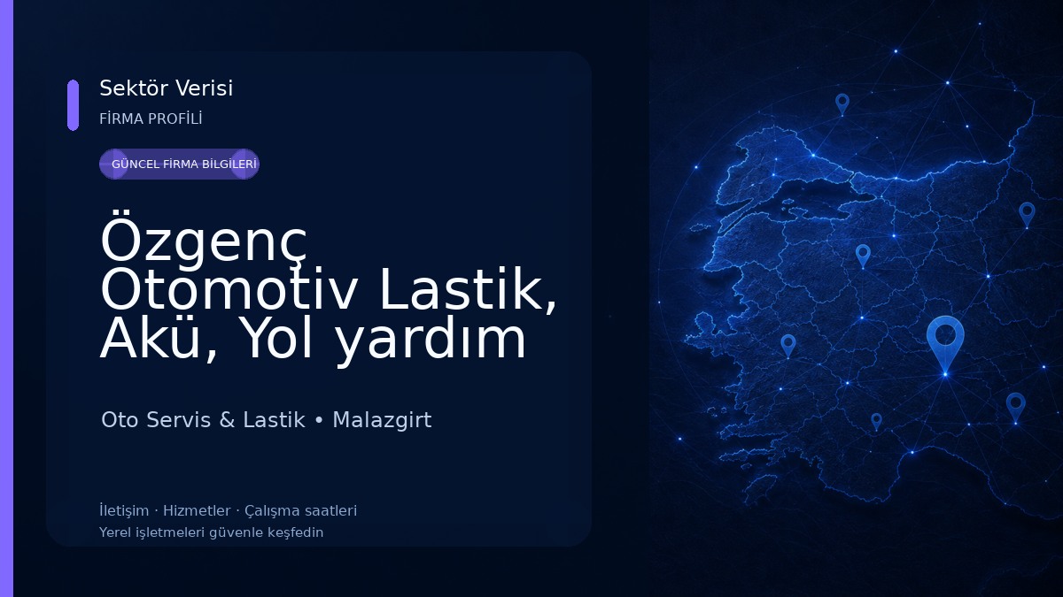 Özgenç Otomotiv Lastik, Akü, Yol yardım ve oto tamir hizmetleri Oto Servis & Lastik