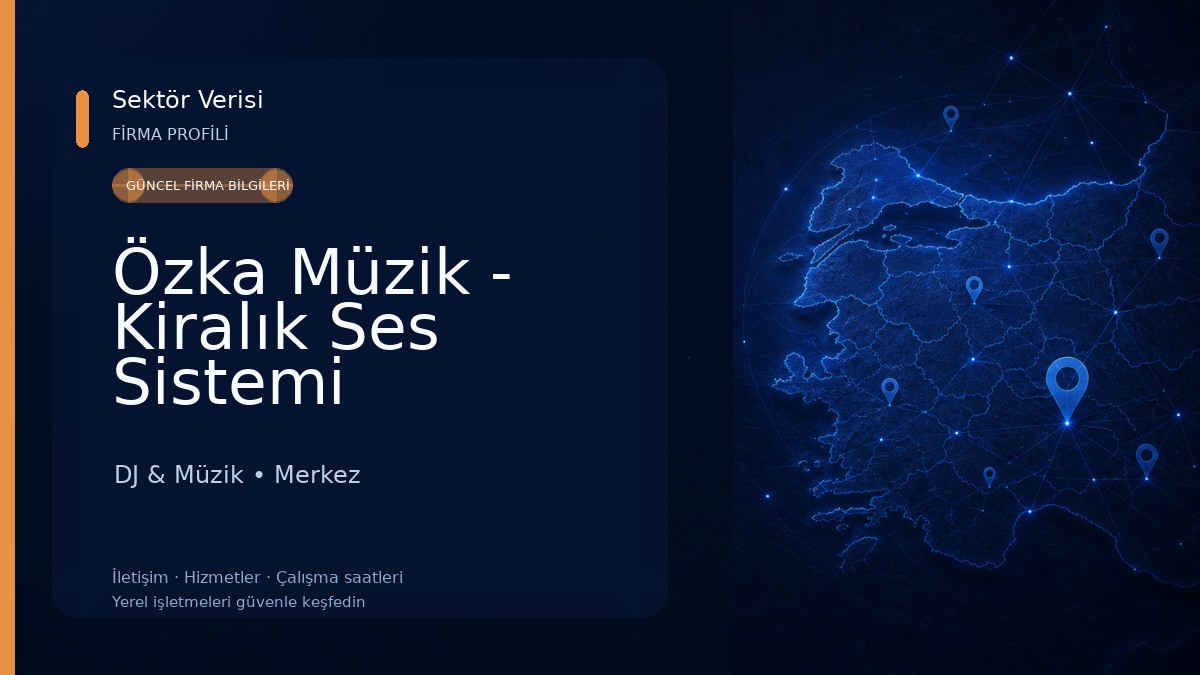 Özka Müzik - Kiralık Ses Sistemi DJ & Müzik