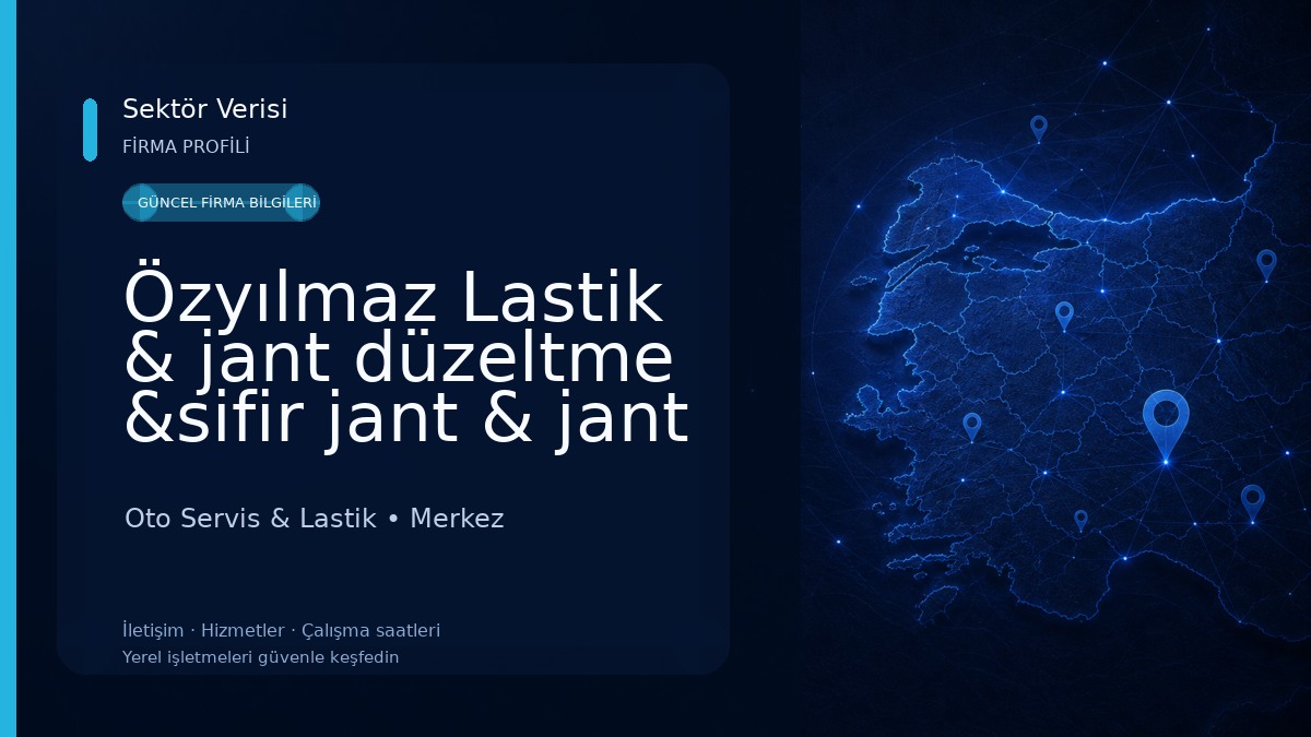 Özyılmaz Lastik & jant düzeltme &sifir jant & jant boyama… Oto Servis & Lastik