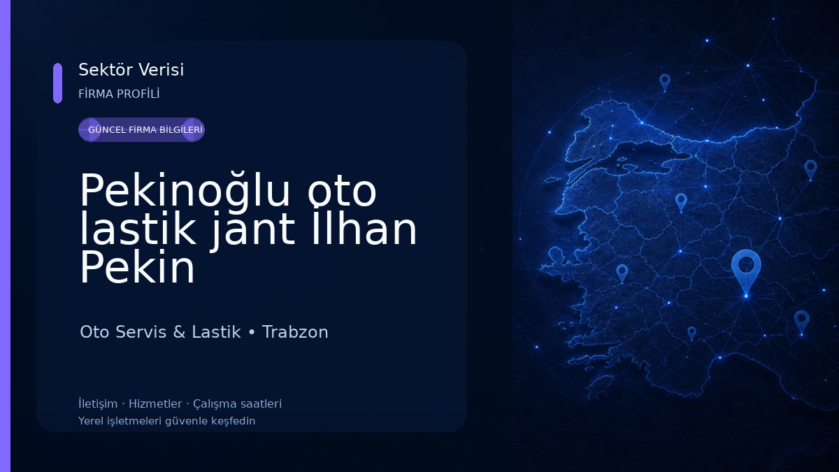 Pekinoğlu oto lastik jant İlhan Pekin Oto Servis & Lastik
