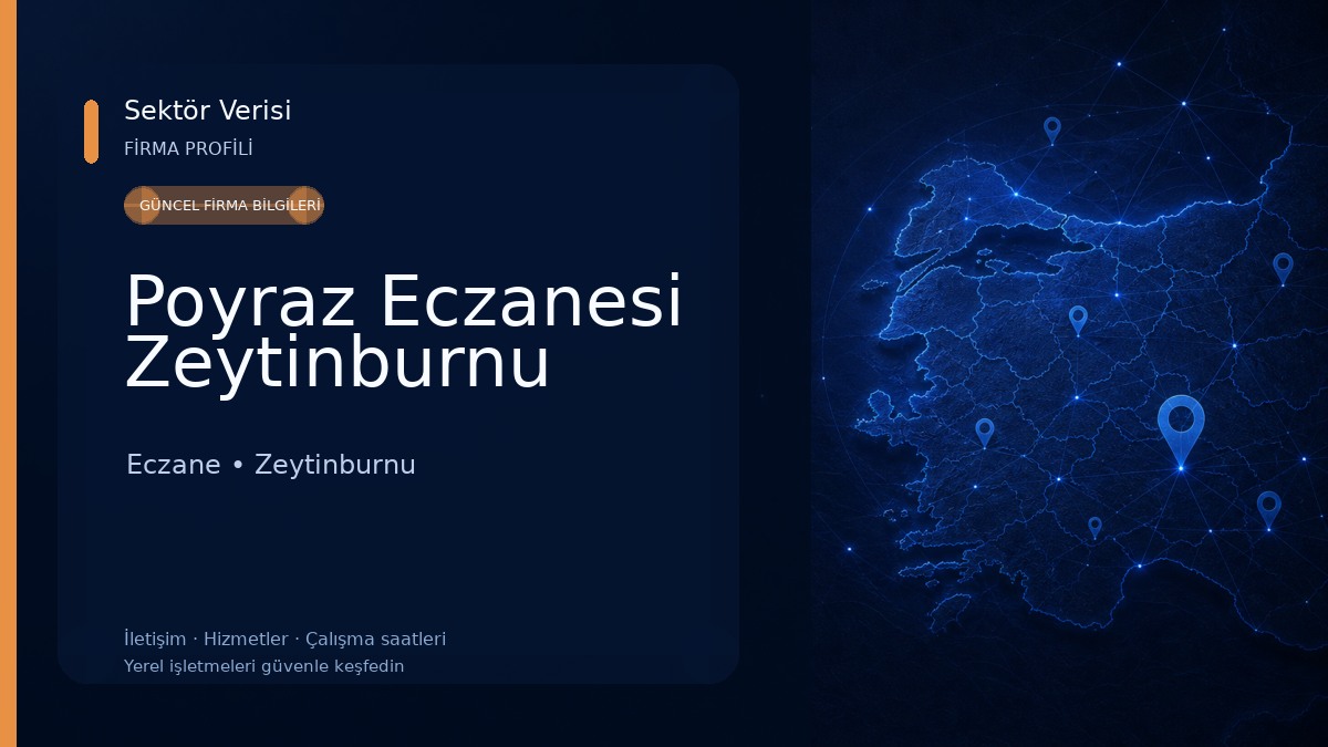 Poyraz Eczanesi Zeytinburnu Eczane