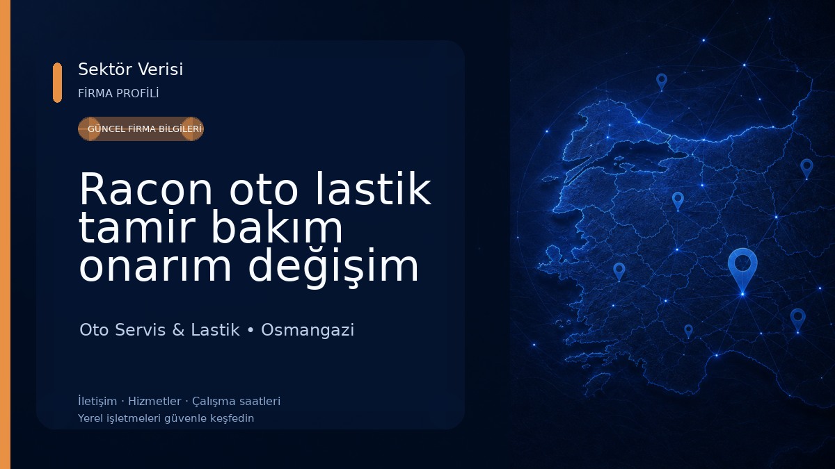 Racon oto lastik tamir bakım onarım değişim alım satım yol yardım Oto Servis & Lastik