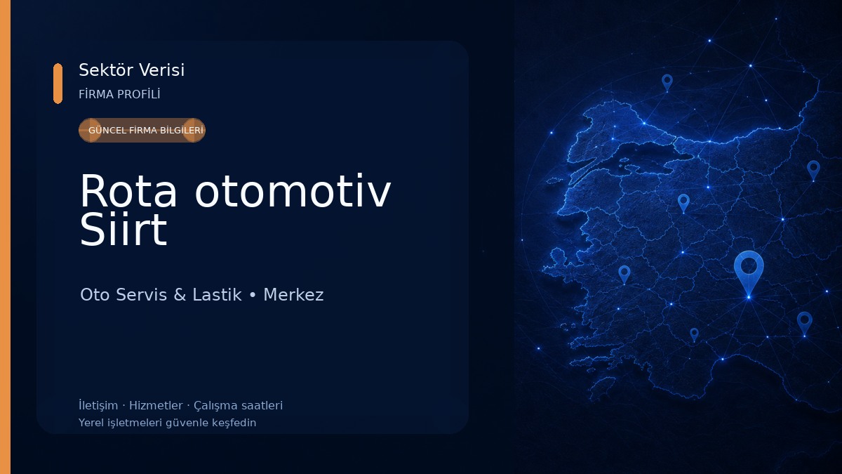 Rota otomotiv Siirt Oto Servis & Lastik