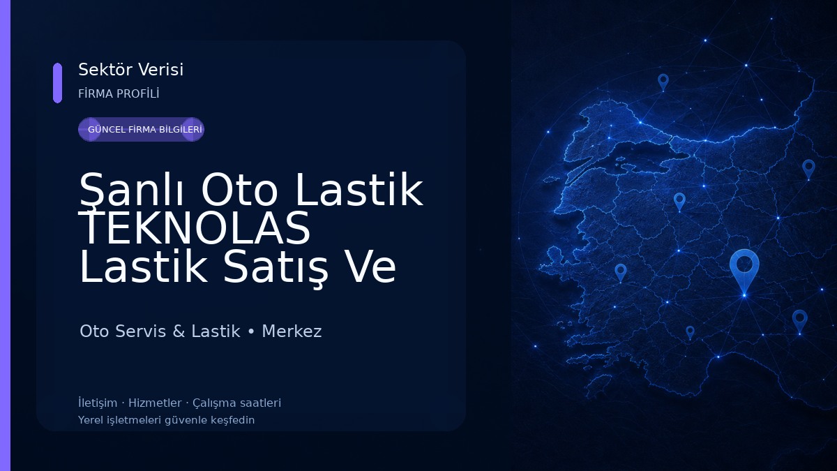 Şanlı Oto Lastik TEKNOLAS Lastik Satış Ve Tamir Nokian Özka Lassa LastikPark Bayisi Oto Servis & Lastik